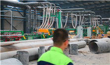 巖棉板生產現場